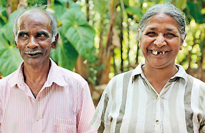 Farming couple in Gampola