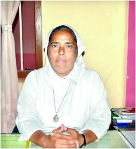 The present principal of the school, Rev. Sr. Jasintha Fernando