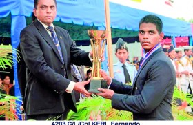 Lakshan Fernando  adjudged  best athlete