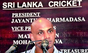Chief selector Sanath Jayasuriya says that he believes in trial matches. 				- Pic Amila Gamage