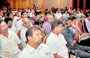 Section of the audience at the SLPI in Colombo
