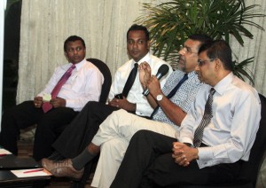 Panellists at the meeting