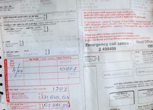 The electricity bill of a business outlet in Colombo: More shocks to come
