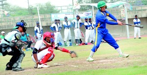 The Sri Lanka baseball team, ranked 30th in the world, have done tremendously well in the Asian region. The Lankans in action against Afghanistan at the SAARC Cup. 	  - File pic