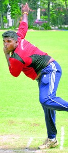 Jeyasooriyam  Sanjeev while  training at the NCC  - Pic by Amila Gamage