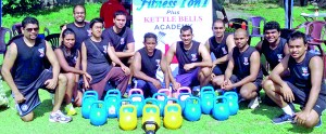 Sarath Wijewantha, at centre, with some of the participants at the inaugural workshop