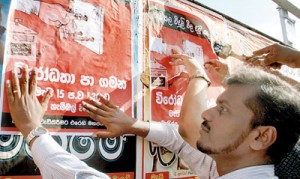 Posters come up in Fort Railway Station: Opposition parties get ready to strike back