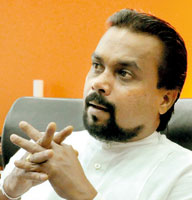 Minister Wimal Weerawansa. Pic by Susantha Liyanawatte