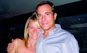 Tragic: Bernie Madoff's eldest son Mark with his wife Stephanie. Mark hanged himself after Madoff was jailed