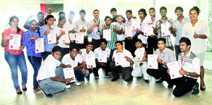 MSU Colombo Learning Center students during visit to MSU main campus in Malaysia