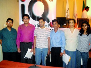 WQC 2012 Sri Lankan winners, Lathikka , Haren, Chamara, Nipunika and Hasini with Ruwan Senanayake on extreme left