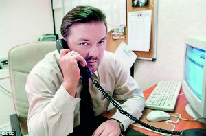 Office workers have the strongest friendships, despite having less in common than friendships formed in schools, universities and other areas of life. According to research from Lancaster University, this may be because having difficult bosses, similar to David Brent played by Ricky Gervais in BBC's The Office (pictured)