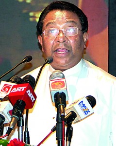 Hon.Minister of Higher Education Mr.S.B.Dissanayake