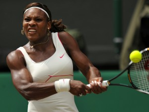 (FILES) US Serena Williams returns a bal