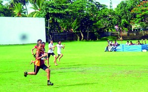 The 100 meters dash for girls under 11