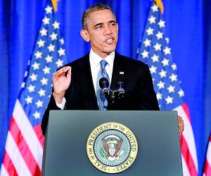 US President Barack Obama outlined his counter terrorism policy at the National Defense University (AFP)