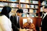 First copy of short novel handed over to head of London Buddhist Viharaya