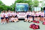 Stamford High School arrive on short tour