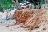 The most beautiful beach is being washed away