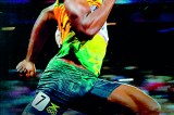 Usain Bolt runs in Sinhala