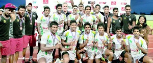 Sri Lanka was placed third in Asian Sevens Series in Thailand. - Pic courtesy SLRFU