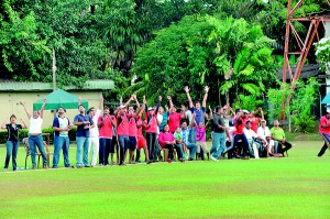 Team supporters celebrating