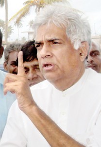 Opposition Leader Ranil Wickremesinghe