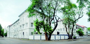 The stately building that accommodates the Medical faculty of the Colombo University
