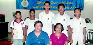 The Sri Lanka junior team -- Pix by Amila Gamage
