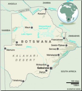 MAP: Botswana