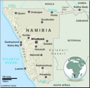 MAP: Namibia