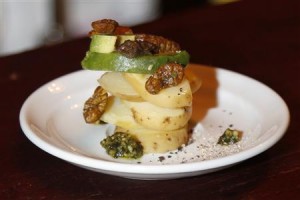 An aperitif dish with beetles, salted and sealed in packages imported from Thailand, is seen at the restaurant 'Le Festin Nu' in Paris (Reuters)