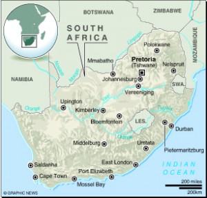 MAP: South Africa