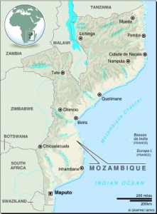 MAP: Mozambique
