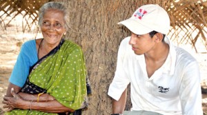 Hearing the other side: Birendra talks to a woman in Mullaitivu