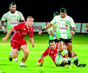 Sri Lanka stunned top-ranked Poland to finish behind the eventual Dialog Serendib International Cup winners Madagascar in Colombo. - Pic SLRFU