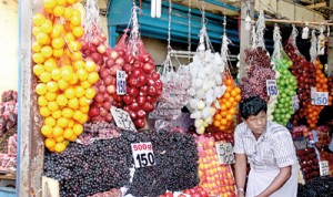 Colourful fruits galore, but how fit are they for human consumption? (file pic)