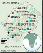 MAP: Lesotho