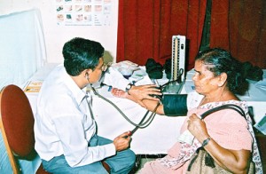 Maintaining blood pressure in the normal range reduces the incidence of dementia and Alzheimer’s disease. File pic