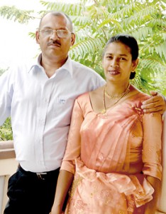 Chamara’s parents Dayananda and Nalani