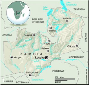 MAP: Zambia
