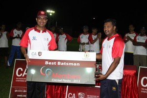 Best Batsman Lakshitha Bandara  of  KPMG Lions