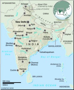 MAP: India