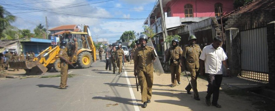 Uneasy calm in Nintavur with heavy police presence