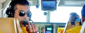 On board:  Suren Mirchandani gives a biefing.