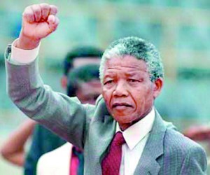 Nelson Mandela: Pic courtesy AFP