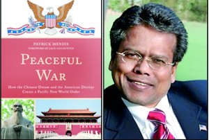 Author Patrick Mendis and his book, "Peaceful War"