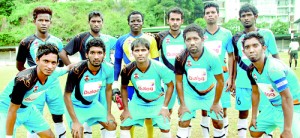 Renown team: First row (from left): Dilan Kaushalya, Mohamed Shamil, Mohamed Nafeer, Fazul Rahuman, Mohamed Fazal (Captain). Back rown (from left): Mohamed Hakeem, Mohamed Sameer, Lawrence Prince (GK), Mohamed Rizni, Munner Sally, Raja Jenson