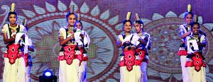 A cultural welcome dance was performed by  children with disabilities