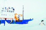 Rescue of stranded Antarctic ship stalls